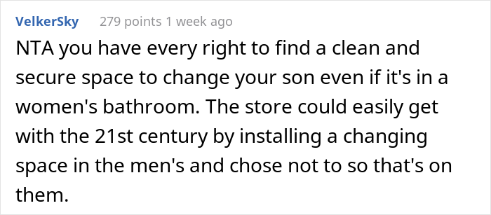 Dad Has To Change Son's Diaper In The Ladies’ Room And Gets Yelled At, Asks If He's The Jerk Dad Has To Change Son's Diaper In The Ladies’ Room And Gets Yelled At, Asks If He's The Jerk