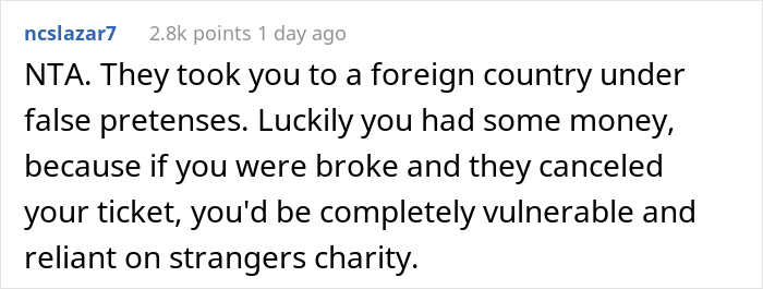 “AITA? I Went On Vacation With My Friend And Her Family, They Kicked Me Out So I Got My Own Room And Stayed On” “AITA? I Went On Vacation With My Friend And Her Family, They Kicked Me Out So I Got My Own Room And Stayed On”