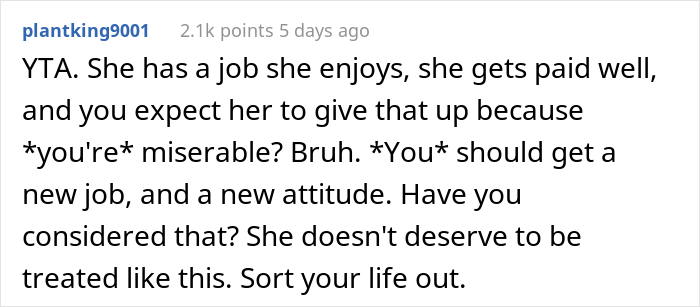 Husband Is Annoyed With Wife Keeping Secrets About Her Job And Having Free Time, Tells Her To Find Another One Husband Is Annoyed With Wife Keeping Secrets About Her Job And Having Free Time, Tells Her To Find Another One