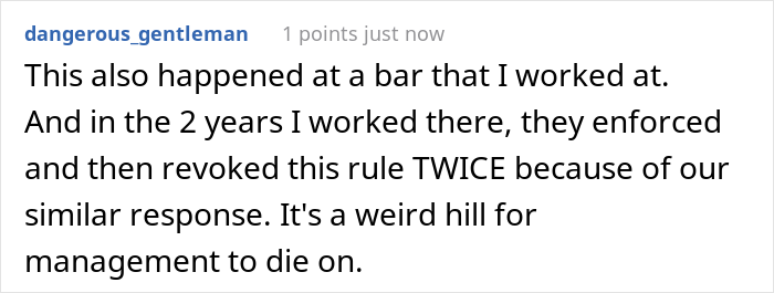 New Policy Banning Staff From Drinking At Restaurant’s Bar Backfires, Costing Employer A Dip In Sales New Policy Banning Staff From Drinking At Restaurant’s Bar Backfires, Costing Employer A Dip In Sales