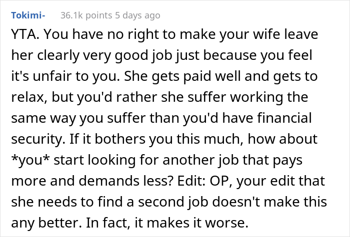 Husband Is Annoyed With Wife Keeping Secrets About Her Job And Having Free Time, Tells Her To Find Another One Husband Is Annoyed With Wife Keeping Secrets About Her Job And Having Free Time, Tells Her To Find Another One