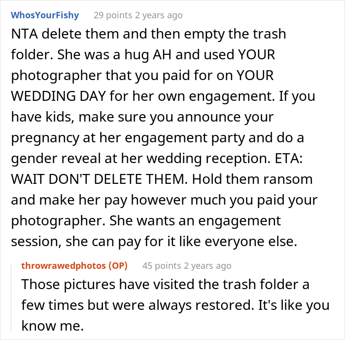 Bride Considers Deleting Her Friend's Engagement Photos, The Internet Supports Her Bride Considers Deleting Her Friend's Engagement Photos, The Internet Supports Her
