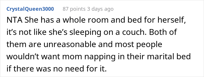 Mother-In-Law Wants To Sleep In Couple's Bed, Can't Take 'No' For An Answer And Starts Marital Drama Mother-In-Law Wants To Sleep In Couple's Bed, Can't Take 'No' For An Answer And Starts Marital Drama