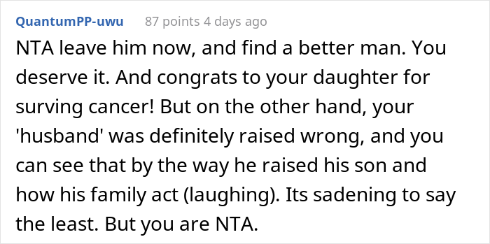 Mom Asks The Internet If She's A Jerk For Abandoning Stepson And Husband At His Sister's Wedding After Stepson Pulls A Cruel Prank On Cancer Survivor Daughter Mom Asks The Internet If She's A Jerk For Abandoning Stepson And Husband At His Sister's Wedding After Stepson Pulls A Cruel Prank On Cancer Survivor Daughter