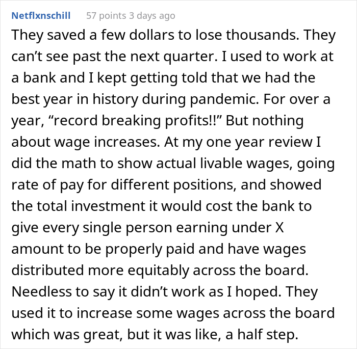 Company That Made $15 Million In Profit Refuses To Give Worker A Well-Deserved Raise, So They Quit And Everyone Else Follows Suit Company That Made $15 Million In Profit Refuses To Give Worker A Well-Deserved Raise, So They Quit And Everyone Else Follows Suit