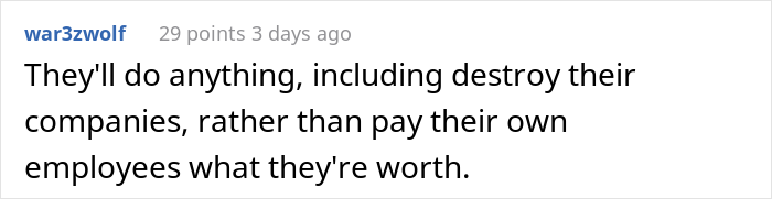 Company That Made $15 Million In Profit Refuses To Give Worker A Well-Deserved Raise, So They Quit And Everyone Else Follows Suit Company That Made $15 Million In Profit Refuses To Give Worker A Well-Deserved Raise, So They Quit And Everyone Else Follows Suit
