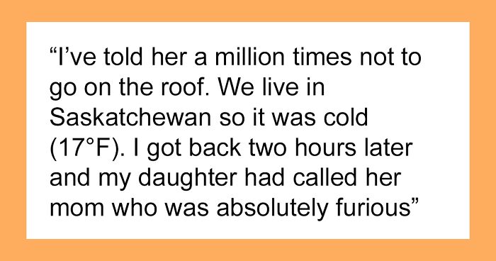 Dad Leaves Daughter On The Roof In 18°F Weather For 2 Hours To Teach Her A Lesson, Wonders If He’s The Jerk
