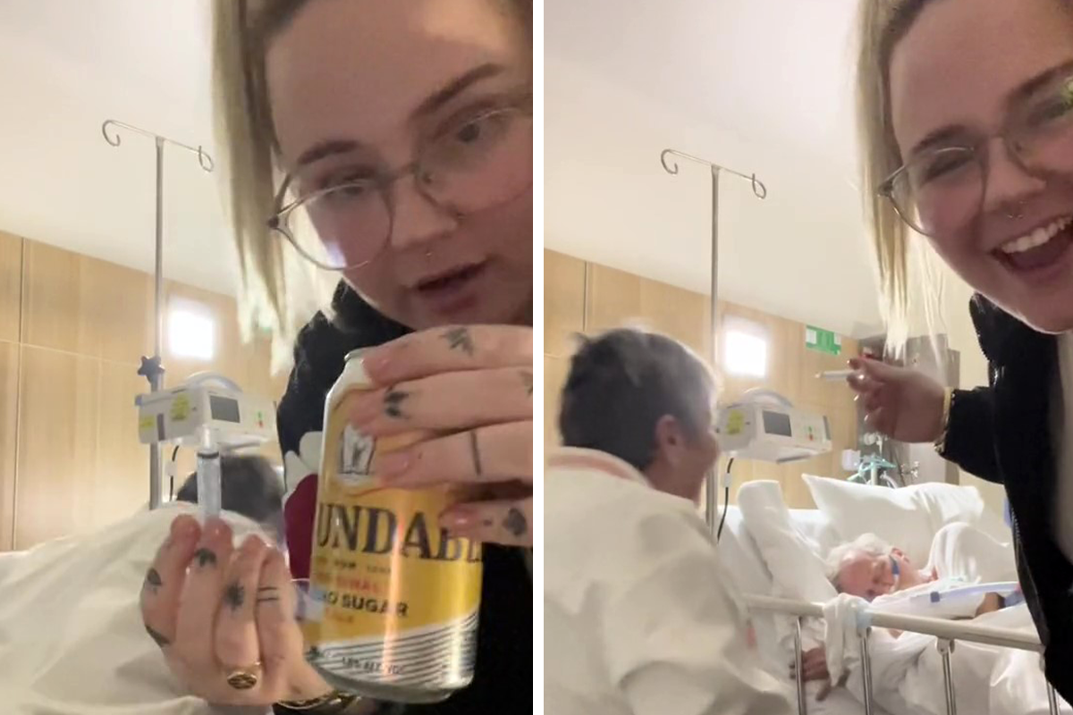 Daughter Sneaks A Rum And Cola Into A Hospital Room For Her Father S