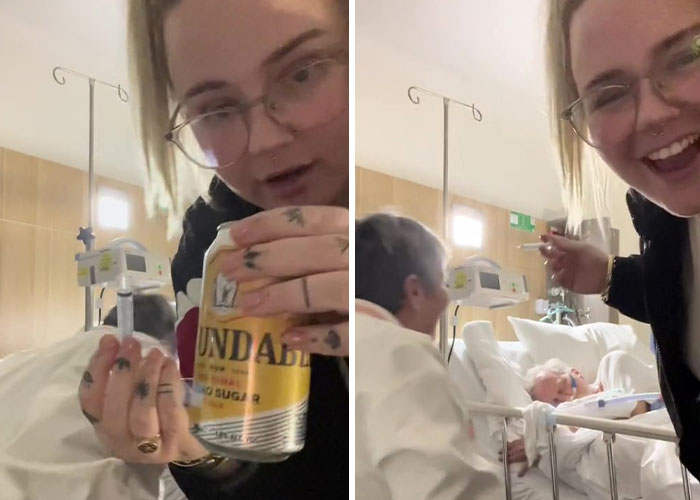 Daughter Sneaks A Rum And Cola Into A Hospital Room For Her Father’s Final Drink