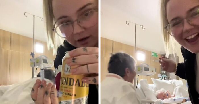 Daughter Sneaks A Rum And Cola Into A Hospital Room For Her Father’s Final Drink