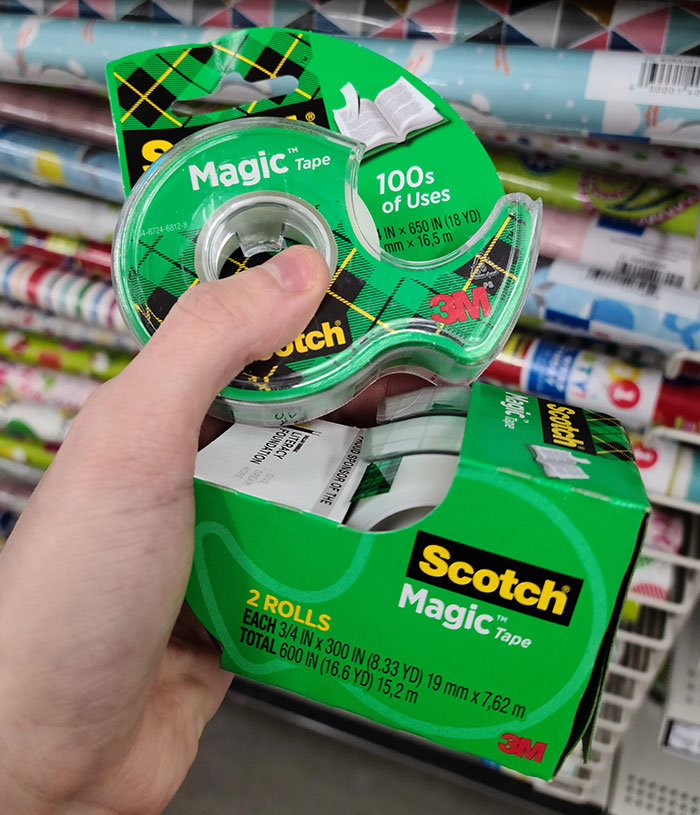 2 Pack Has Less Tape Than 1 Standard Roll
