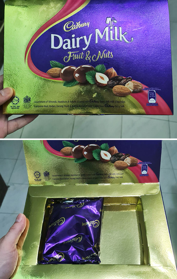 The Packaging Of This Chocolate Is Almost 3 Times Bigger Than The Content