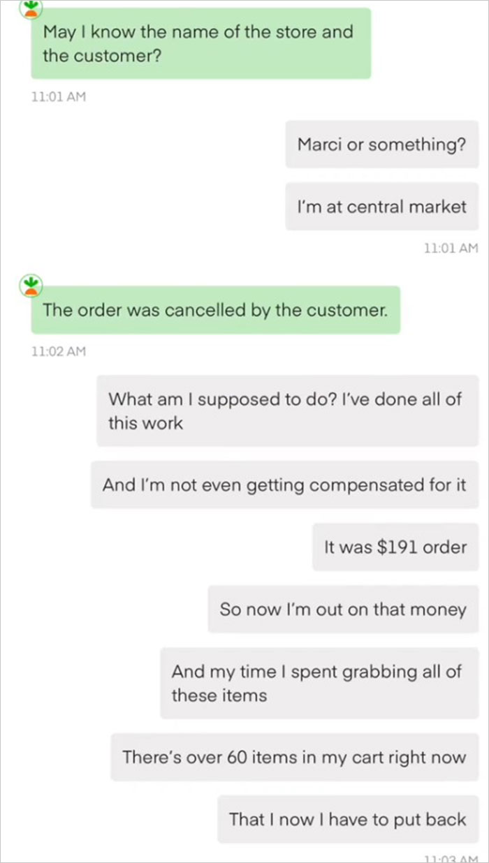Woman Is Livid After Her 125-Item Instacart Order Is Canceled In The Middle Of Shopping, Takes It To TikTok And Goes Viral With Nearly 360K Views