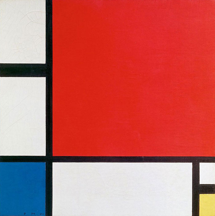 Composition In Red, Blue, And Yellow by Piet Mondrian