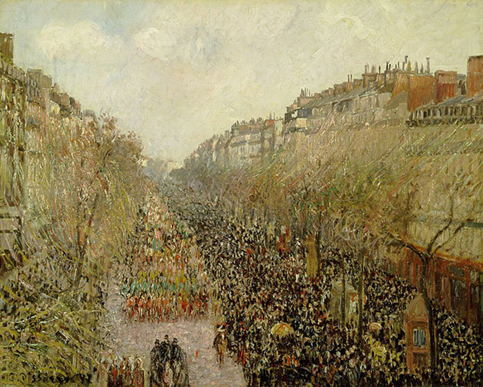 Boulevard Montmartre, Paris by Camille Pissarro