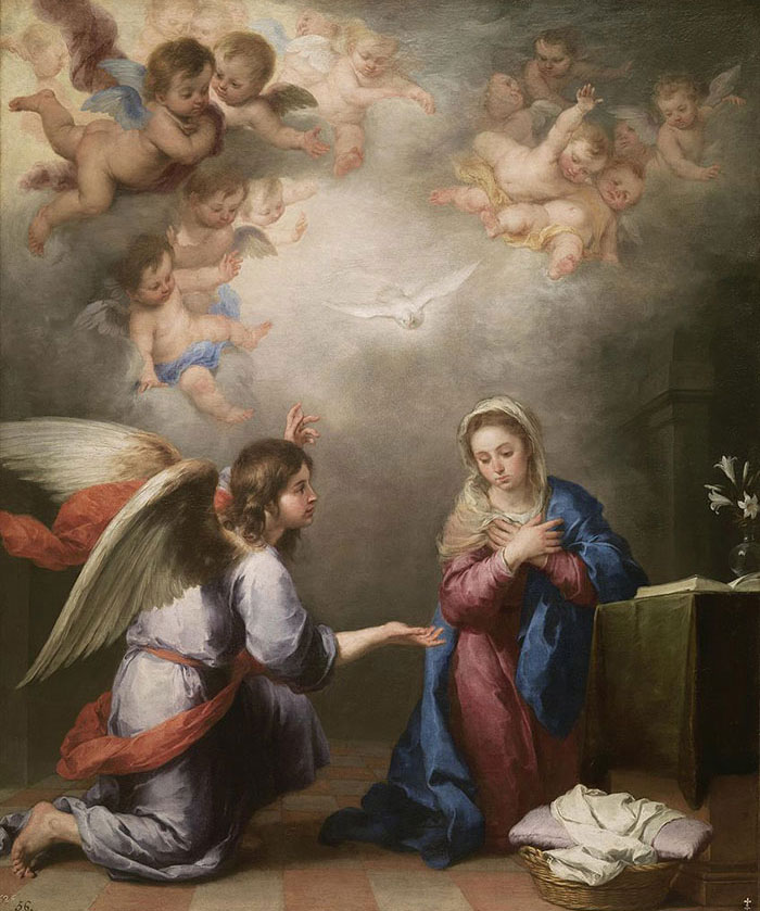 The Annunciation by Bartolomé Esteban Murillo