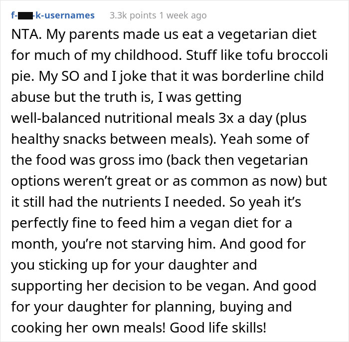 “I Really Don’t Care”: Dad Is Praised For Punishing Bully Son With Vegan Meals