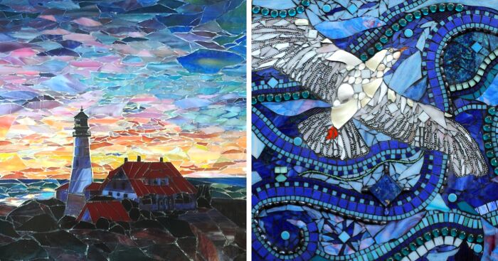 I Spend Hundreds Of Hours Creating Glass Mosaics Of The Places And Things I Love (8 Pics)
