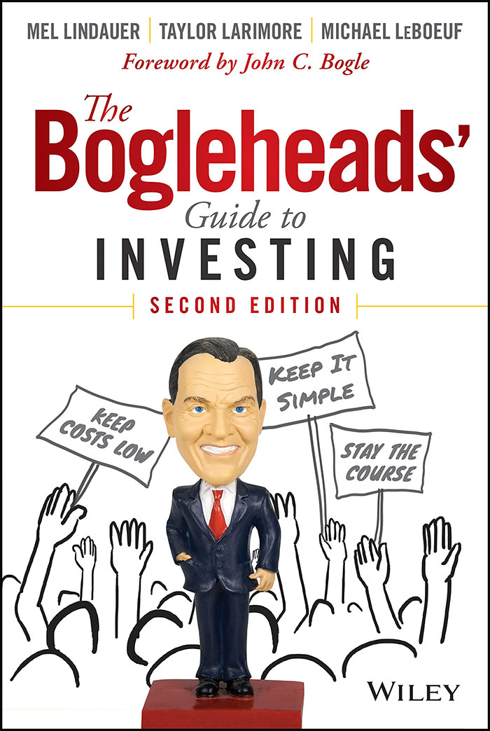 Book cover of The Bogleheads' Guide to Investing by Mel Lindauer, Michael Leboeuf, and Taylor Larimore