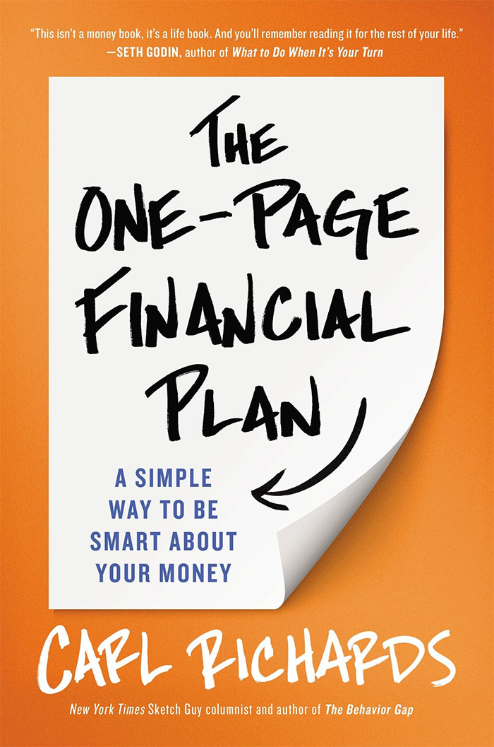 Book cover of The One-Page Financial Plan by Carl Richards