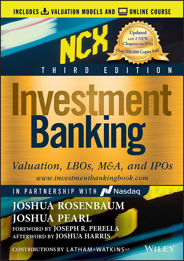 Book cover of Investment Banking by Joshua Pearl and Joshua Rosenbaum