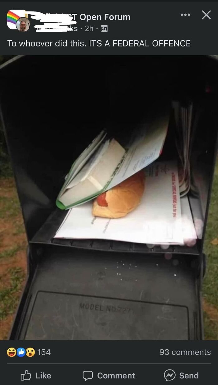 I Agree, Why Would You Move Someone's Mail Into The Hotdog Dropbox