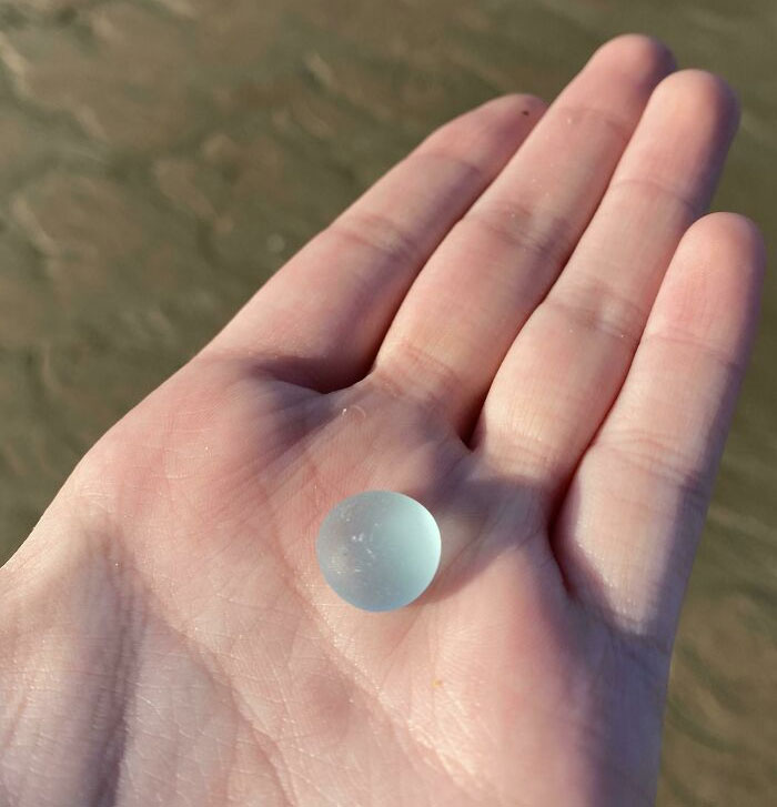 This Round Sea Glass That I Found At The Beach