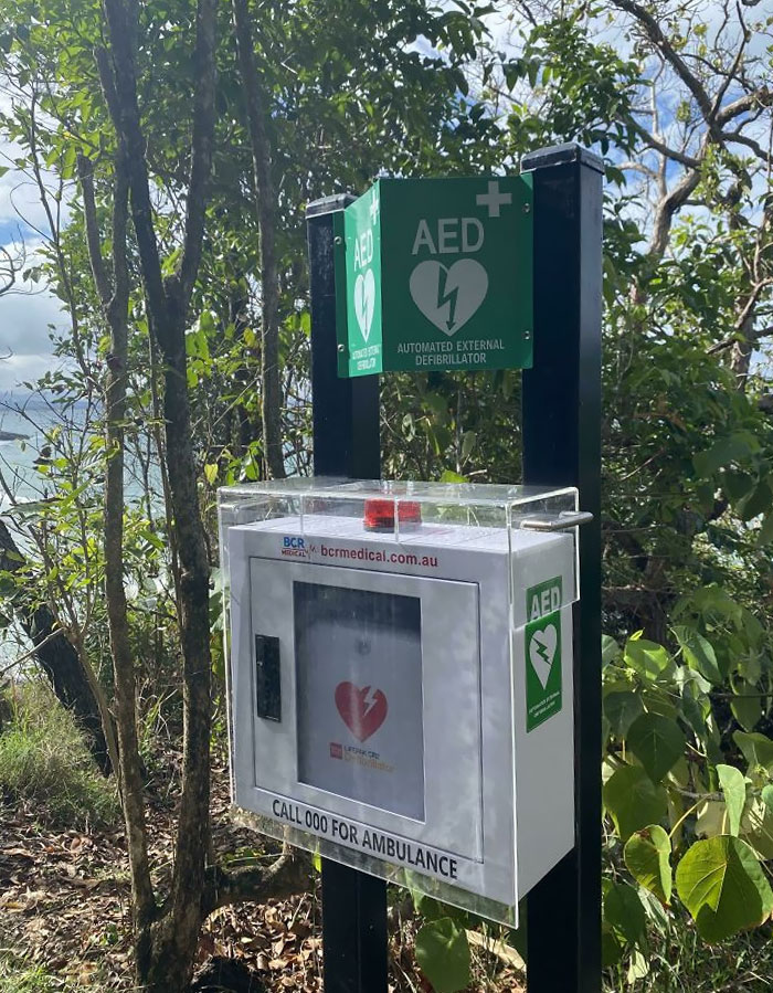 Surf Beaches In Queensland, Australia That Are In Isolated Locations And Not Patrolled By Lifeguards Include Automated Heart Defibrillators