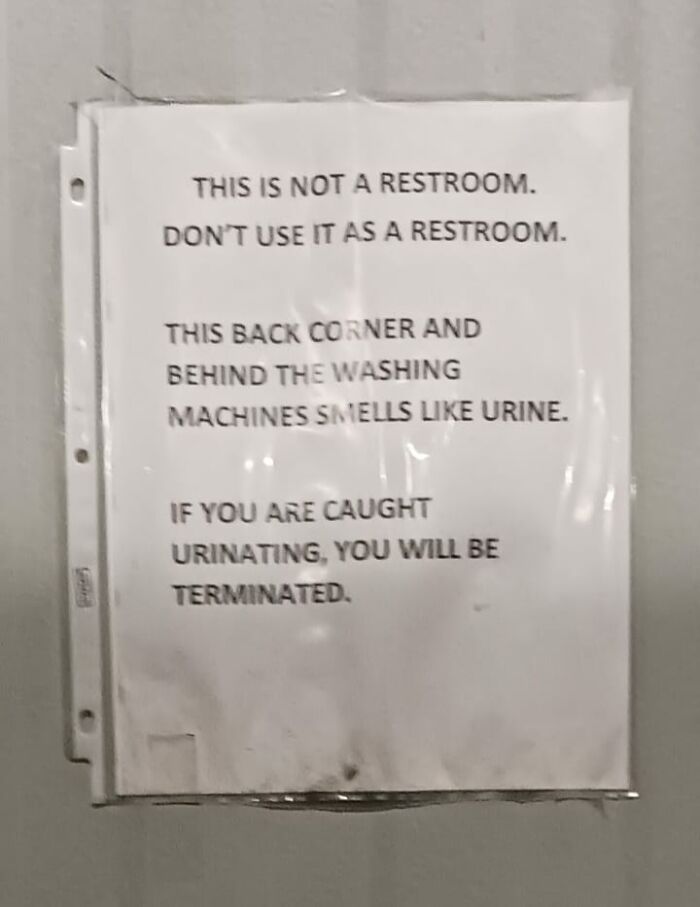 Hope This Belongs Here. Behind The Industrial Washer And Dryer At The Plant I Work At