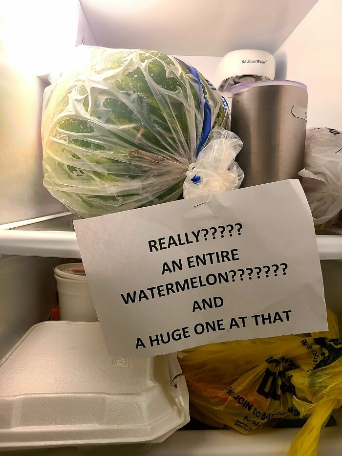 In The Fridge At Work...