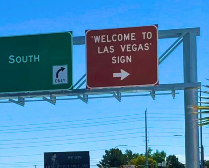 Only In Las Vegas, A Sign For A Sign