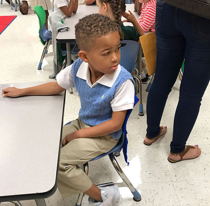 My Sister Was Taking Pictures Of My Nephew At School