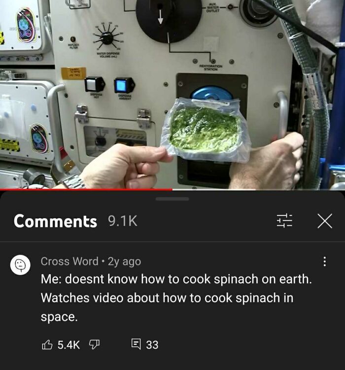 How To Cook Spinach In Space
