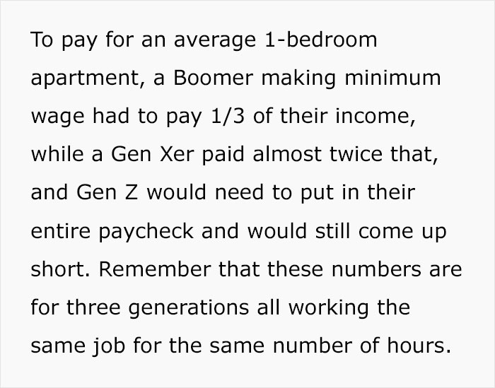 "It's Simply Impossible To Do So On Your Own": Person Proves Why The Boomer Generation Had It Twice As Easy As Gen Z