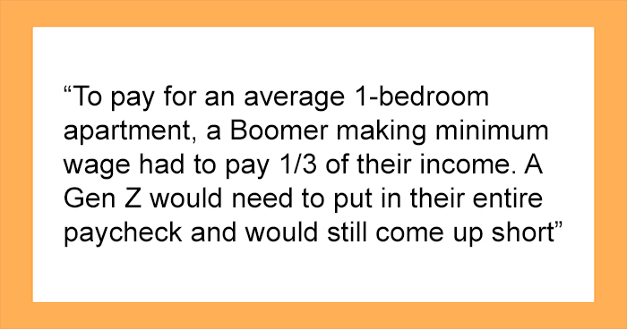 “It’s Simply Impossible To Do So On Your Own”: Person Proves Why The Boomer Generation Had It Twice As Easy As Gen Z