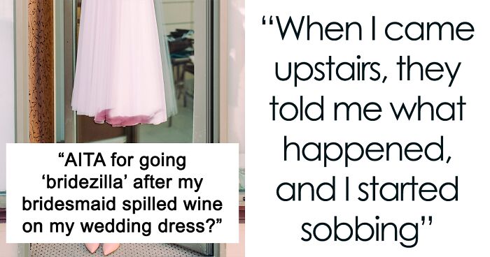 Bride Wanted To Wear Her Mom’s Wedding Gown To Her Own Wedding, Bridesmaid “Accidentally” Spilled Wine On It