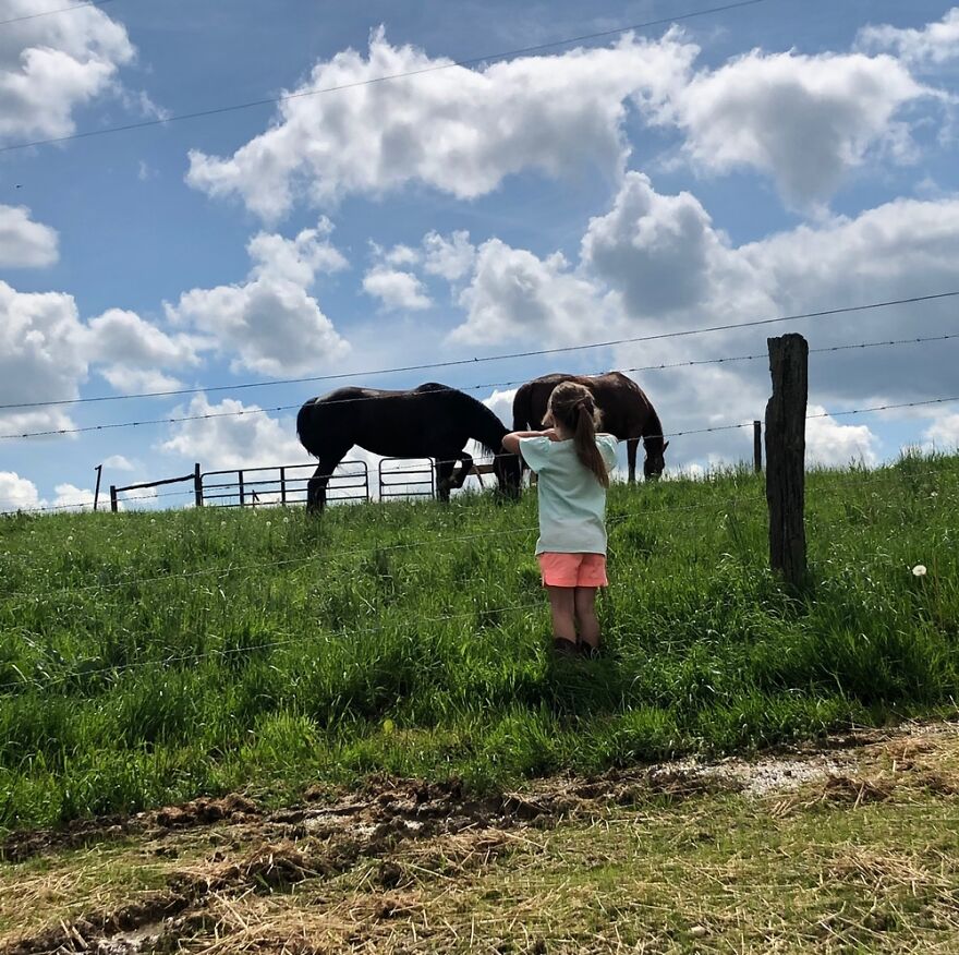 My Favorite Picture Of My Daughter On My Husband’s Parents Farm In Amish Country Ohio