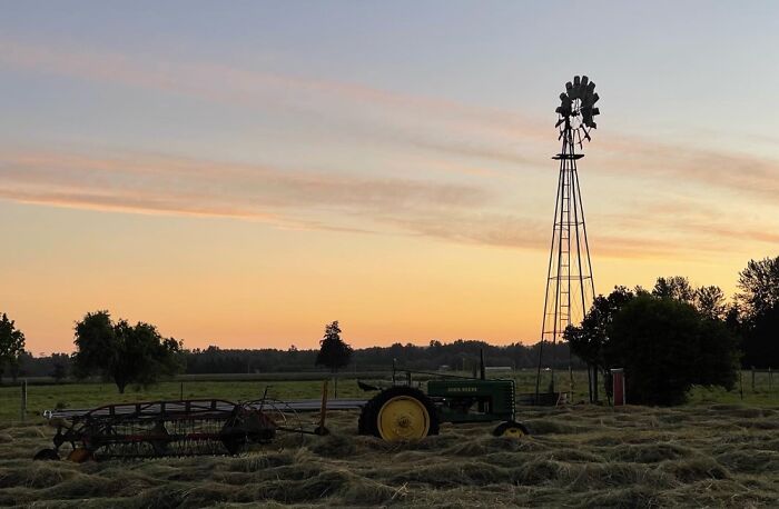 Sunrise At Our Farm In The Pacific Nw