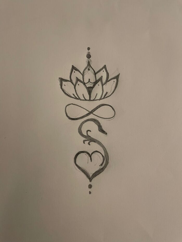 Rough Drawing!! It’s Going To Be My Neck Scar Cover Tattoo!!