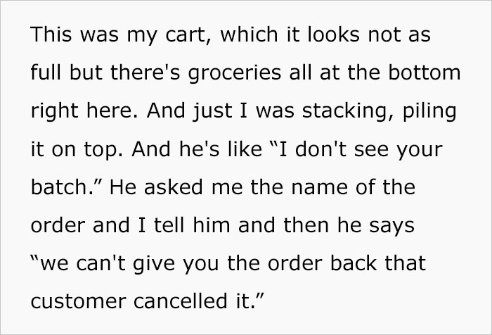 Woman Is Livid After Her 125-Item Instacart Order Is Canceled In The Middle Of Shopping, Takes It To TikTok And Goes Viral With Nearly 360K Views Woman Is Livid After Her 125-Item Instacart Order Is Canceled In The Middle Of Shopping, Takes It To TikTok And Goes Viral With Nearly 360K Views