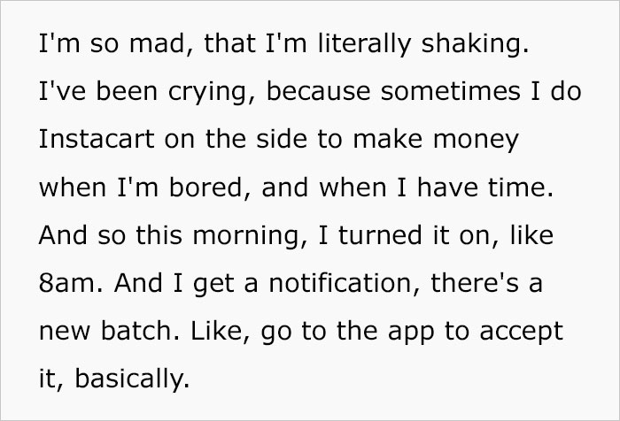Woman Is Livid After Her 125-Item Instacart Order Is Canceled In The Middle Of Shopping, Takes It To TikTok And Goes Viral With Nearly 360K Views Woman Is Livid After Her 125-Item Instacart Order Is Canceled In The Middle Of Shopping, Takes It To TikTok And Goes Viral With Nearly 360K Views
