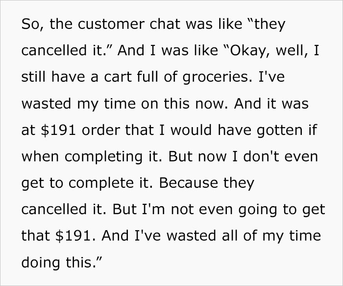 Woman Is Livid After Her 125-Item Instacart Order Is Canceled In The Middle Of Shopping, Takes It To TikTok And Goes Viral With Nearly 360K Views