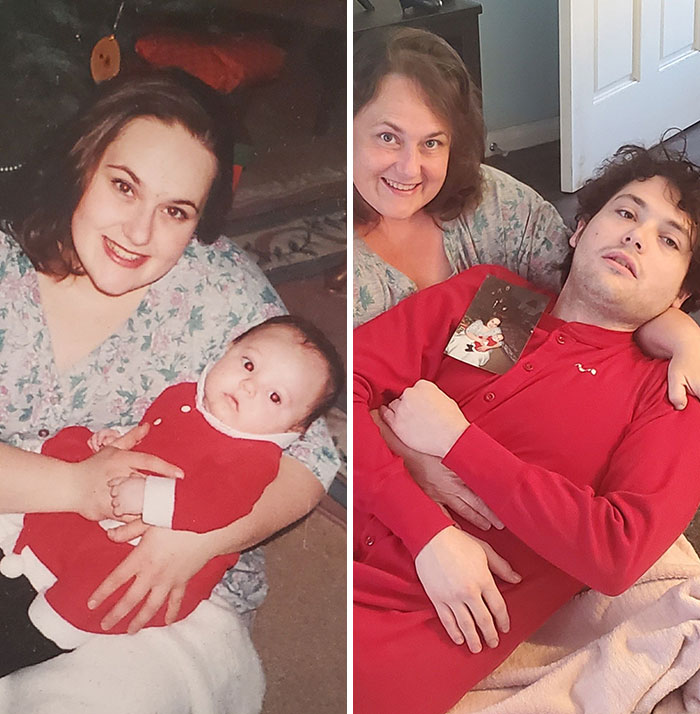 Happy Mother's Day. My Grandma Made Us Recreate An Old Photo
