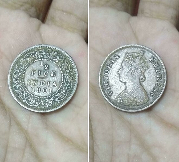 Found A 120-Year-Old British Indian Coin In The Attic. 1901 Was The Year Victoria Died And Also The Last Year Coins With Her Bust Were Minted, So This One's Special