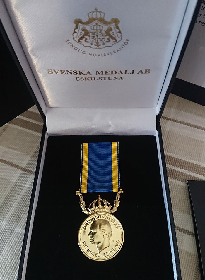 En Suecia, si trabajas para el Estado durante 30 años, recibes una medalla de oro