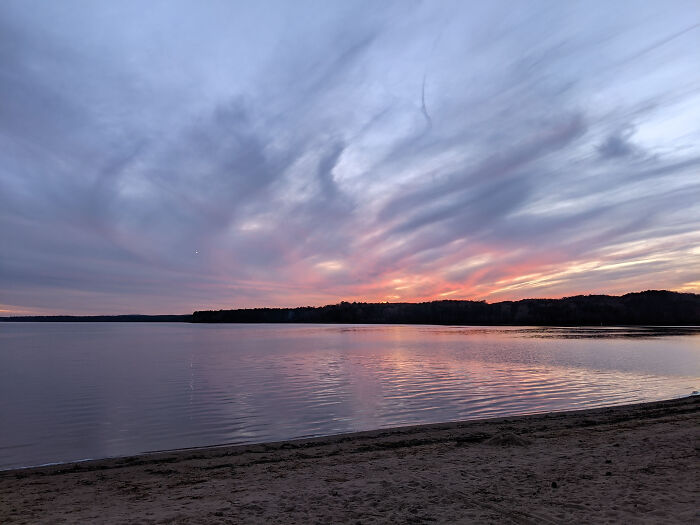 Sunset At Jordan Lake, Nc