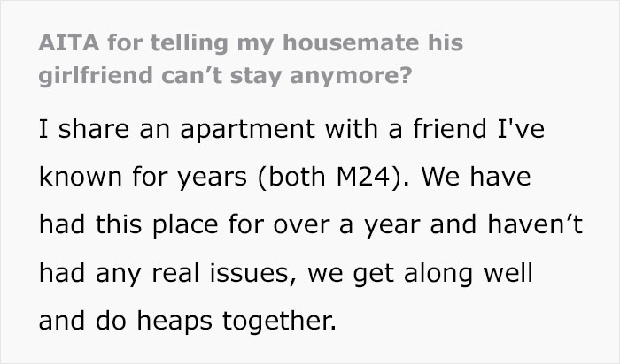 Drama Ensues After This Guy Tells Roommate His Entitled Girlfriend Can't Stay Over Anymore Drama Ensues After This Guy Tells Roommate His Entitled Girlfriend Can't Stay Over Anymore