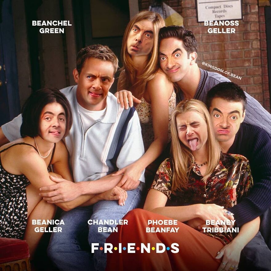 The Cast Of Friends As Mr. Bean