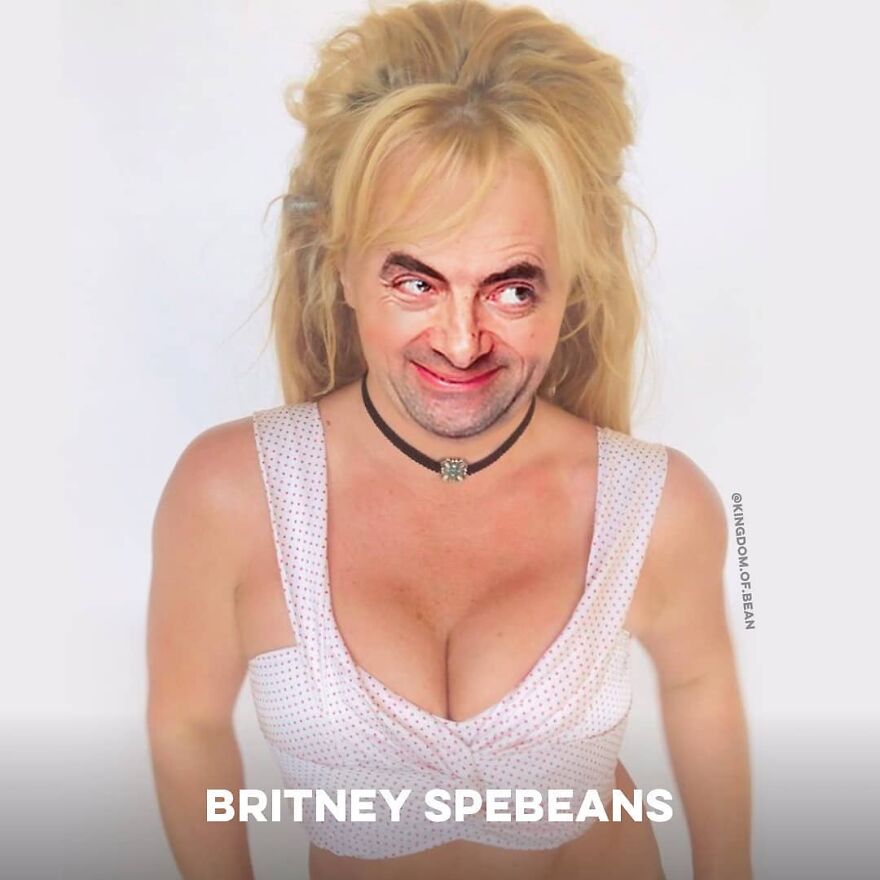 Britney Spears As Mr. Bean