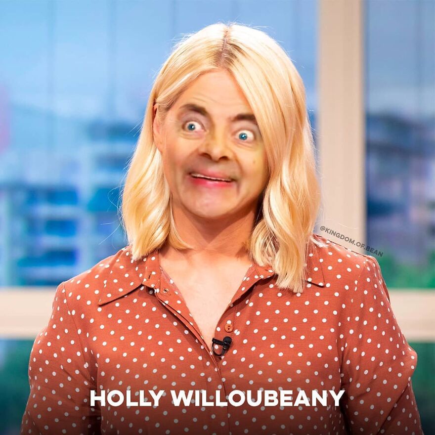 Holly Willoughby As Mr. Bean